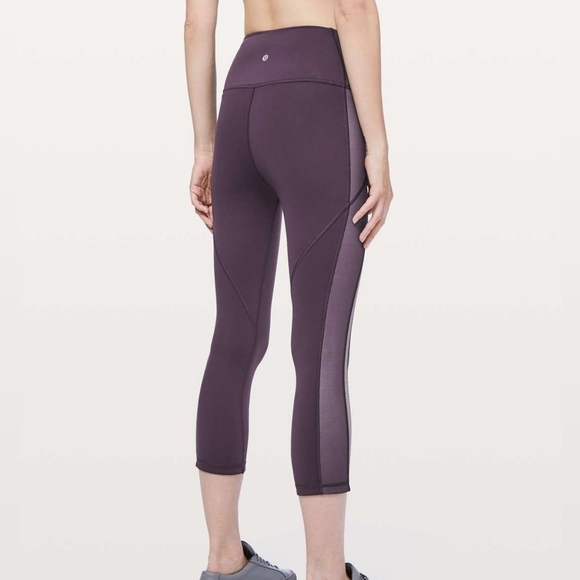 Lululemon Power Lines Cropped *21" Cyber / Dark Chrome Size 4 - Picture 3 of 9